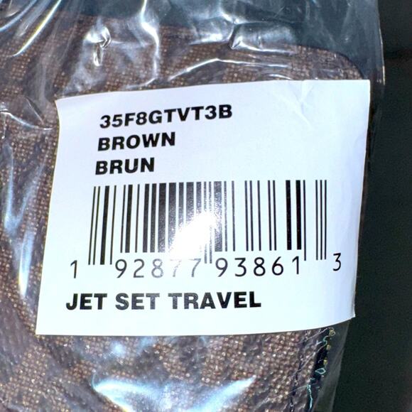 NWT Michael Kors MK Jet Set Travel Large Logo Tote Bag & Continental Wristlet - Picture 4 of 6